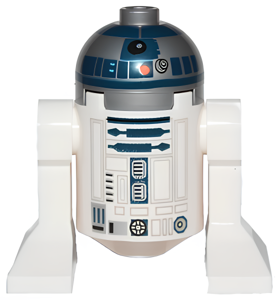 Минифигурка Lego Star Wars Astromech Droid, R2-D2, Flat Silver Head, Red Dots and Small Receptor sw0527 U